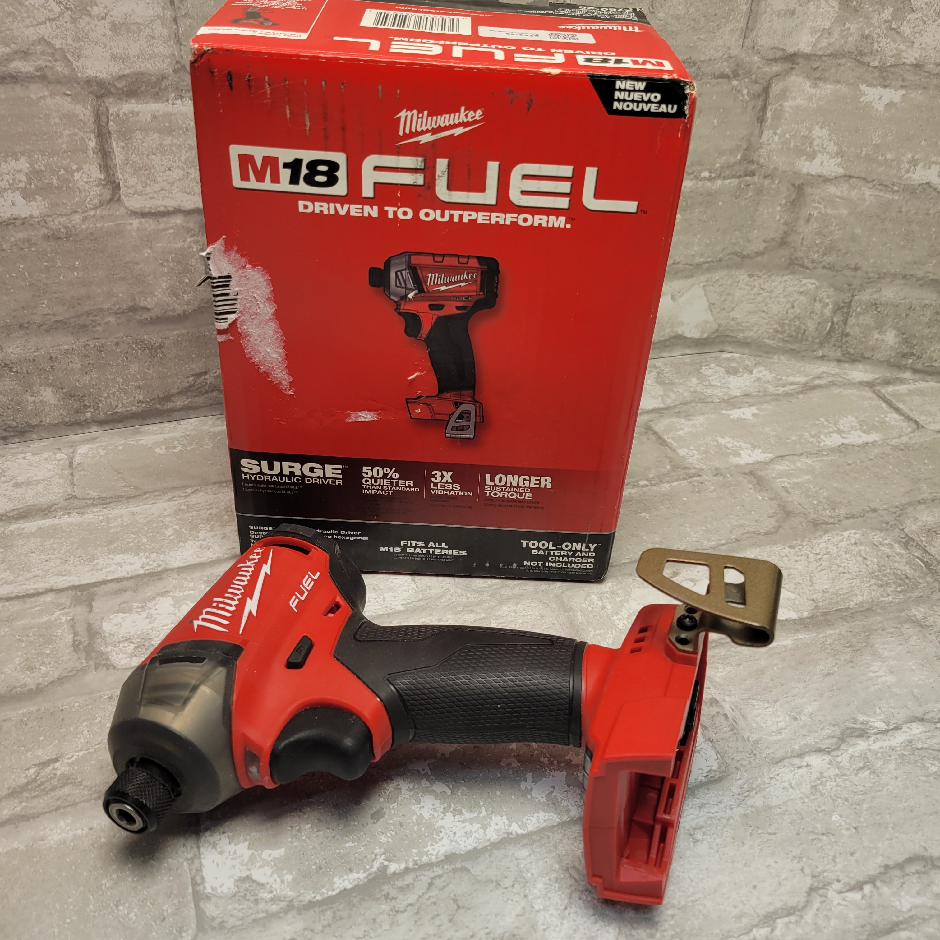 Milwaukee SURGE M18 FUEL 1/4" Hex Hydraulic Driver 2760-20 (7932845916398)
